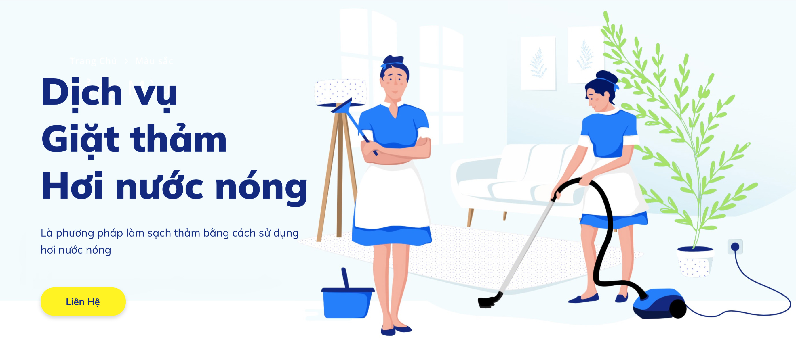 Giặt thảm phun hơi nước nóng
